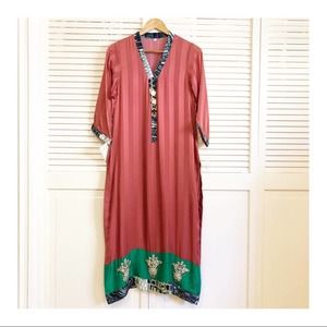 Vintage Silk Beaded Dress or Robe